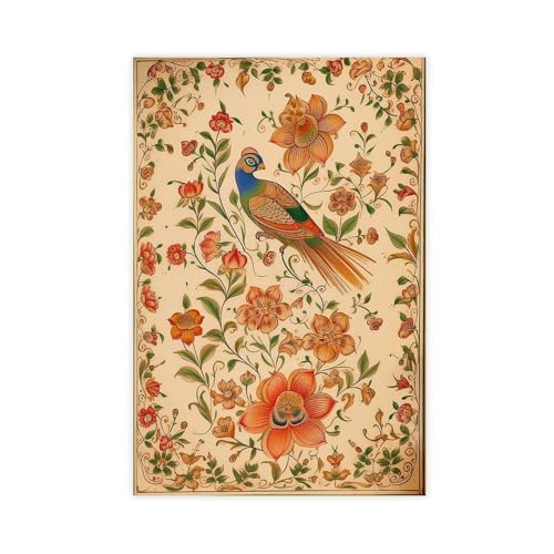 IYTAFGYT Traditionelles indisches Poster auf Leinwand, Schlafzimmer, Dekoration, Landschaftsdekoration, Geschenk, 40 x 60 cm von IYTAFGYT