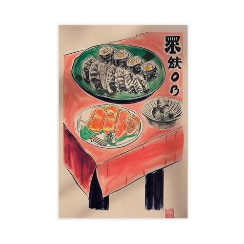 IYTAFGYT Traditionelles japanisches Sushi-Essen, Leinwand-Poster, Wandkunstdruck, Bild, Gemälde, 30 x 45 cm IYTAFGYT Traditionelles japanisches Sushi-Essen, Leinwand-Poster, Wandkunstdruck, Bild, Gemälde, 30 x 45 cm von IYTAFGYT