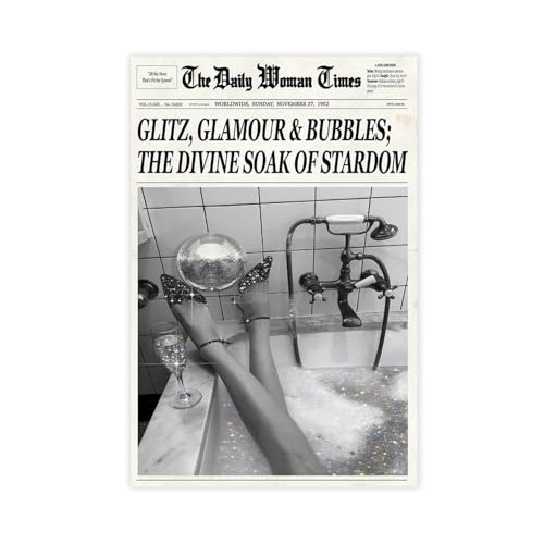 IYTAFGYT Vintage-Glamour-Bad-Druck, Leinwand-Poster, Schlafzimmer, Dekoration, Landschaftsdekoration, Geschenk, 30 x 45 cm IYTAFGYT Vintage-Glamour-Bad-Druck, Leinwand-Poster, Schlafzimmer, Dekoration, Landschaftsdekoration, Geschenk, 30 x 45 cm von IYTAFGYT