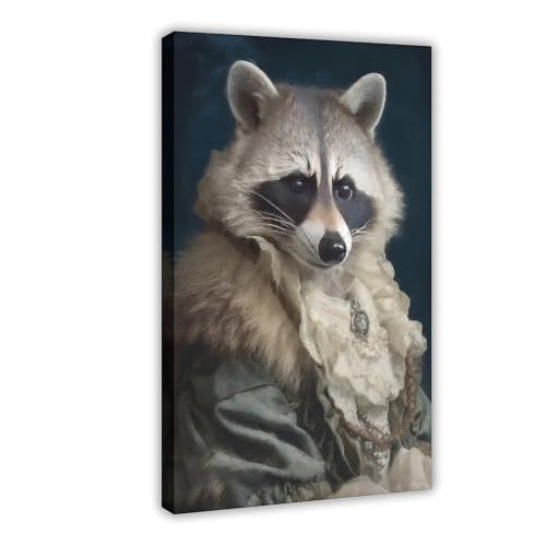 IYTAFGYT Waschbär-Porträt-Leinwand-Poster, Wandkunstdruck, Bild, Gemälde, 30 x 45 cm IYTAFGYT Waschbär-Porträt-Leinwand-Poster, Wandkunstdruck, Bild, Gemälde, 30 x 45 cm von IYTAFGYT