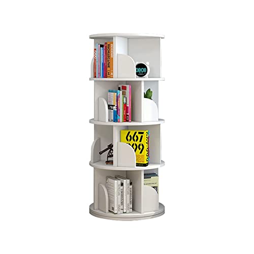 IYUESQ Drehbares Bücherregal, 360° drehbar, Eckregal, 360° drehbar, Vitrine, schwenkbares Bücherregal, Lagerregal für das Home Office von IYUESQ