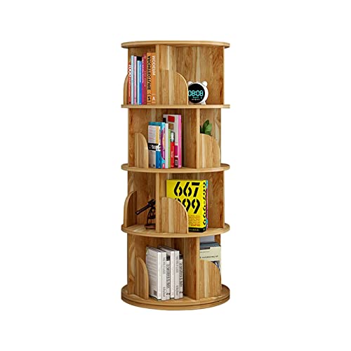 IYUESQ Drehbares Bücherregal, 360° drehbar, Eckregal, 360° drehbar, Vitrine, schwenkbares Bücherregal, Lagerregal für das Home Office von IYUESQ