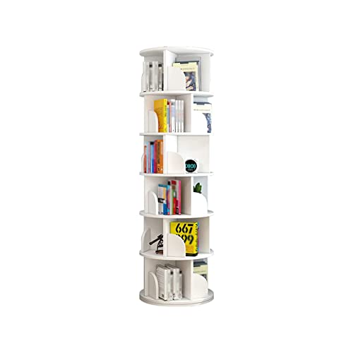 IYUESQ Drehbares Bücherregal, 360° drehbar, Eckregal, 360° drehbar, Vitrine, schwenkbares Bücherregal, Lagerregal für das Home Office von IYUESQ