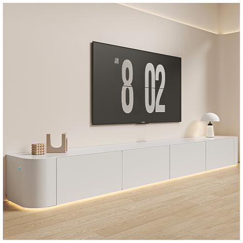 IYUESQ Moderner schwebender TV-Ständer mit Stauraum und Kabelmanagement. An der Wand montierte Medienkonsole und Entertainment-Center. Schwebende TV-Bank für Fernseher bis zu 55 Zoll IYUESQ Moderner schwebender TV-Ständer mit Stauraum und Kabelmanagement. An der Wand montierte Medienkonsole und Entertainment-Center. Schwebende TV-Bank für Fernseher bis zu 55 Zoll von IYUESQ