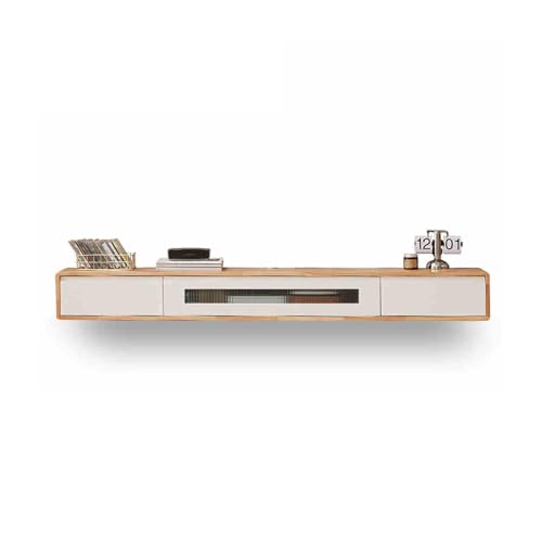 IYUESQ Wandmontierter schwebender TV-Schrank mit Klapptür und Schubladen – Moderne Medienkonsole mit Kabelmanagement – Stilvolles Entertainment-Center für Zuhause und das Büro IYUESQ Wandmontierter schwebender TV-Schrank mit Klapptür und Schubladen – Moderne Medienkonsole mit Kabelmanagement – Stilvolles Entertainment-Center für Zuhause und das Büro von IYUESQ