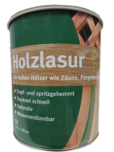 Meffert Holzlasur Außen wasserverdünnbar 5 L Farbwahl, Farbe:Kiefer Meffert Holzlasur Außen wasserverdünnbar 5 L Farbwahl, Farbe:Kiefer von IYVYI