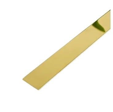 Edelstahl Wandleisten Selbstklebend 3,0 M Flache Dekorative Linie Edelstahl,selbstklebender Möbel-Wandaufkleber For Wand-Deckenkantenstreifen(Stainless Steel -A,1.5cm) von IZHAOGJING