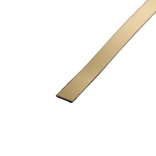 Edelstahl Wandleisten Selbstklebend Edelstahl-Flachdekorlinien For Hintergrundwand, Deckenkantenstreifen, Selbstklebender Wandaufkleber(Gold,2cm) von IZHAOGJING
