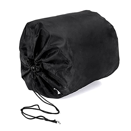 IZHAOGJING Bootsplane, Abdeckplanen Für Boote 11-13FT 14-16FT 17-19FT 20-22FT 210D Marine Grade Boat Cover Sunproof Anti UV Premium Hochleistungsanhänger Leinwand Schwarz(17 19ft) von IZHAOGJING