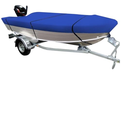 IZHAOGJING Bootsplane, Abdeckplanen Für Boote 3,5–4,5 m Trailerable Heavy Duty Open Bootsabdeckung Angeln Runabout wasserdicht 210D(430x205cm) von IZHAOGJING