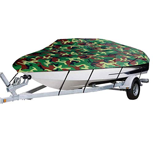 IZHAOGJING Bootsplane, Abdeckplanen Für Boote Bootsabdeckung All-Wetter-Schutz Voll-Abdeckung Sonnencreme Schutz staubdicht kratzfestes universelles Boot-Zubehör 11-22FT(17 19FT 600x300cm) von IZHAOGJING