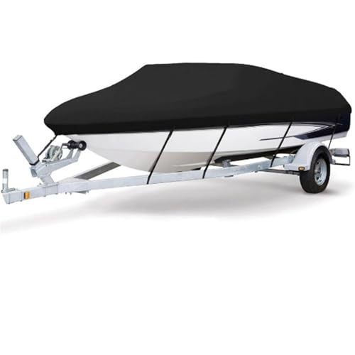 IZHAOGJING Bootsplane, Abdeckplanen Für Boote Bootsabdeckung Yacht Outdoor-Schutz Wasserdicht Heavy Duty Silber Reflektierend 210D Oxford-Gewebe Anti-Smashing Langlebig Reißfest(17-19FT 600x310cm) von IZHAOGJING