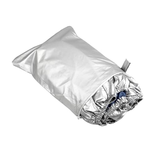 IZHAOGJING Bootsplane, Abdeckplanen Für Boote Bootsabdeckung Yacht Outdoor-Schutz Wasserdichter Bootsabdeckungsstoff Anti-Smashing Reißfest Silber Reflektierend 11-22FT(14-16FT) von IZHAOGJING