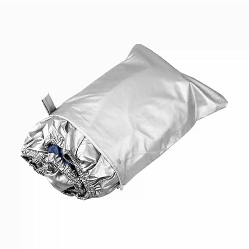 IZHAOGJING Bootsplane, Abdeckplanen Für Boote Bootsabdeckung Yacht Outdoor-Schutz Wasserdichter Bootsabdeckungsstoff Anti-Smashing Reißfest Silber Reflektierend 11-22FT(16-18FT) von IZHAOGJING