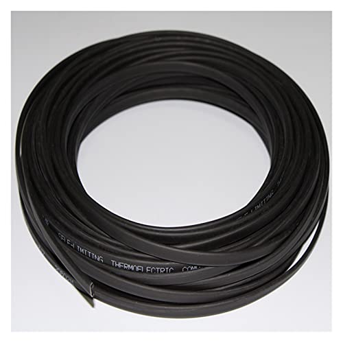 IZHAOGJING Silikonkabel, Elektrokabel 220V flammhemmende Typ Heizkabel Breite 8mm selbstregulat Temperatur Wasserleitung Schutz Dachention Heizkabel(50m) von IZHAOGJING