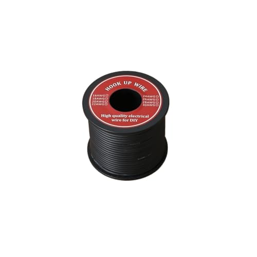 IZHAOGJING Silikonkabel, Elektrokabel 6-25m / Lot 16 AWG-Strand-Draht-Haken-up Flexibles Silikon-elektrischer Drahtgummi isoliert verzinnter Kupfer-Sicherer Strom 12.7A(Red,23m) von IZHAOGJING