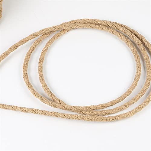 IZHAOGJING Silikonkabel, Elektrokabel Vintage Seil Twisted Elektrische Draht Hanf Seil gewebt Textildraht Twisted Kabel geflochtene Retro Pendelleuchte Schnur 2 * 0,75 mm(1m) von IZHAOGJING
