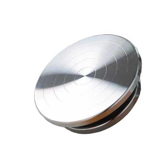 IZHAOGJING TöPferscheibe, Drehscheibe TöPfern 11-30CM Aluminiumlegierung Töpferscheibe Plattenspieler Doppelseitige Keramikskulptur Drehteller Ton Kuchen Dekorieren(20cm) von IZHAOGJING