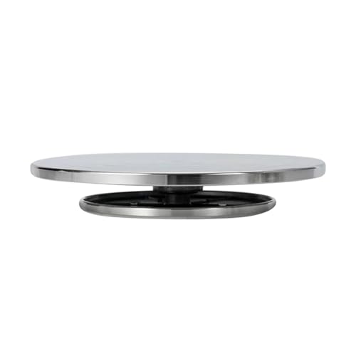 IZHAOGJING TöPferscheibe, Drehscheibe TöPfern 15 cm - 30 Doppelseitiger Aluminium-Drehteller for Keramik-Ton-Skulptur-Plattform, Töpferscheibe, Faule Drehwerkzeuge(30cm) von IZHAOGJING