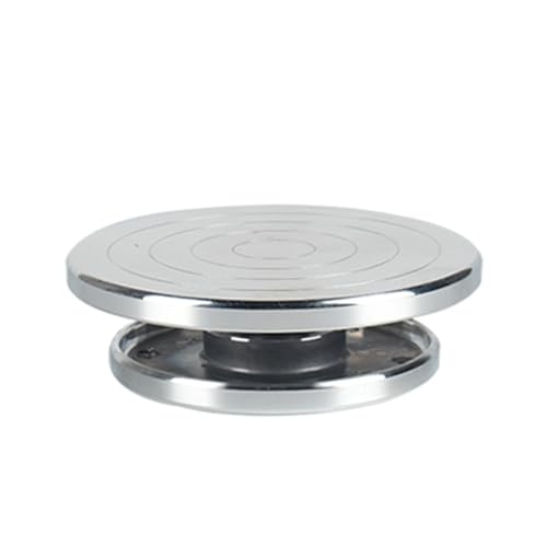IZHAOGJING TöPferscheibe, Drehscheibe TöPfern 1Pc Keramik Rad Rotierenden Werkzeuge Doppel Gesicht Verwenden Plattenspieler Aluminium Legierung Ton Skulptur Plattform(11cm) von IZHAOGJING