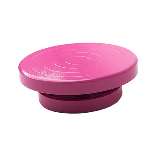 IZHAOGJING TöPferscheibe, Drehscheibe TöPfern Banding-Rad for Keramik, Drehbar, Manuell, Robust, Kuchen-Drehteller Modell, Kunst, DIY, Kunsthandwerk, Projekte, Basteln Von Ton(Pink 11cm) von IZHAOGJING