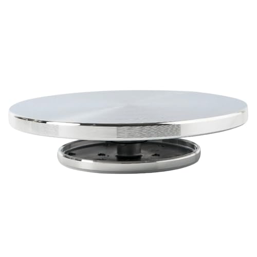 IZHAOGJING TöPferscheibe, Drehscheibe TöPfern Doppelseitige Töpferscheibe, Aluminium-Drehteller, Töpferräder, Die Drehteller-Skulptur Bilden, Keramik-DIY-Ton-Werkzeug(B-18cm) von IZHAOGJING