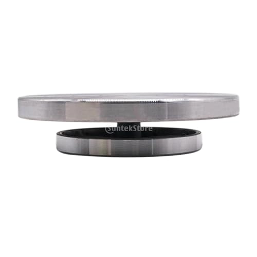 IZHAOGJING TöPferscheibe, Drehscheibe TöPfern Doppelseitige Töpferscheibe, Aluminium-Drehteller, Töpferräder, Die Drehteller-Skulptur Bilden, Keramik-DIY-Ton-Werkzeug(Option2 18cm) von IZHAOGJING
