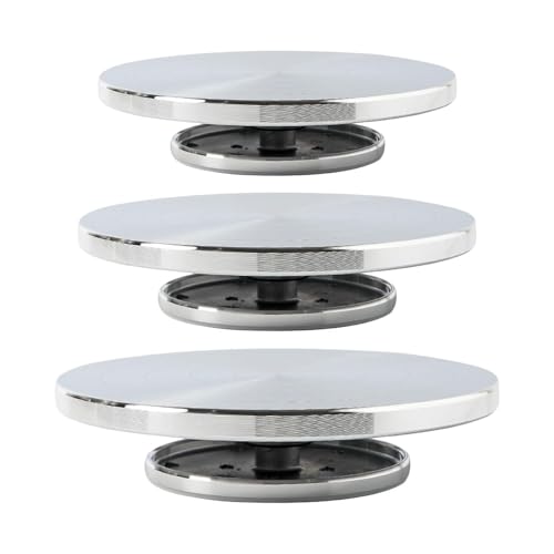 IZHAOGJING TöPferscheibe, Drehscheibe TöPfern Töpferscheibe Aluminium Bildhauerei Drehteller Skulptur DIY Ton Werkzeug Spinner(16cm) von IZHAOGJING