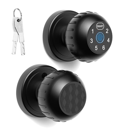 IZHAOGJING Türschloss Fingerabdruck,Elektronisches Türschloss Smart Lock Fingerabdruck-Türschloss App-Fernbedienung Passcode Entsperren Elektronische Touchscreen-Tastatur Innen von IZHAOGJING