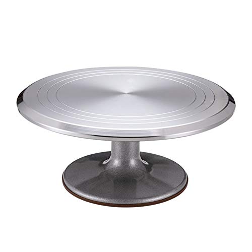 TöPferscheibe, Drehscheibe TöPfern 12-Zoll-Aluminiumlegierungs-Töpferwarner-Platten-Teller-Kuchen Dekorieren von Sculpting-Rad-Plattenspieler mit rutschfester Pad recht reibungslose Rotation TöPferscheibe, Drehscheibe TöPfern 12-Zoll-Aluminiumlegierungs-Töpferwarner-Platten-Teller-Kuchen Dekorieren von Sculpting-Rad-Plattenspieler mit rutschfester Pad recht reibungslose Rotation von IZHAOGJING