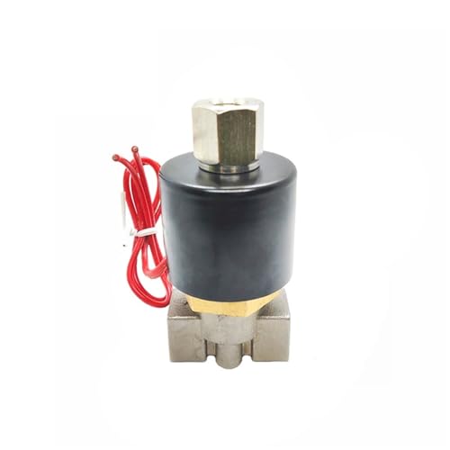 1/4 Zoll normalerweise geschlossen/offen Edelstahl Magnetventil 110V 220V 12V 24V 1Pcs(G_110VAC_NORMALLY CLOSED) von IZNIDUGK