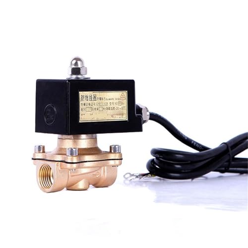1 Zoll 2-Wege-Magnetventil 24 V 110 V 220 V 12 V Normalerweise geschlossenes Messing-Magnetventil direktwirkend 1 Stück(NPT_12VDC) von IZNIDUGK