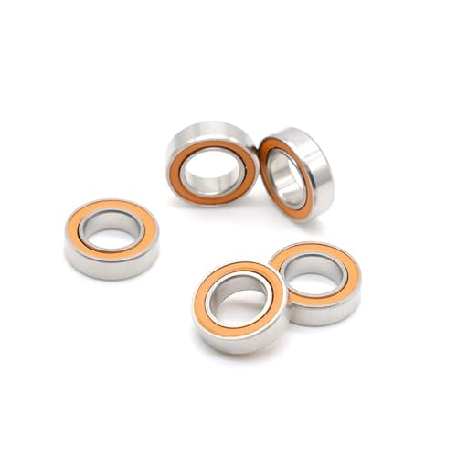 2 Stücke 8 * 14 * 4mm Edelstahl Hybrid Keramik Kugellager SMR148-2RS SMR148RS(2PSMR148RSCB-Orange) von IZNIDUGK