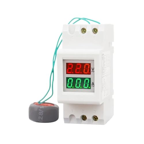 2P Multifunktions-LED-Digitalmessgerät AC 80-300V AC 200-450V Amperemeter Voltmeter Energiezähler D37-2042 1St(External CT,AC200-450V) von IZNIDUGK