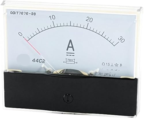 44C2 Zeigertyp Analog Current Panel Meter DC 50A1A2A5A10A200A Amperemeter Schaltungsprüfung 1 Stücke(10A) von IZNIDUGK