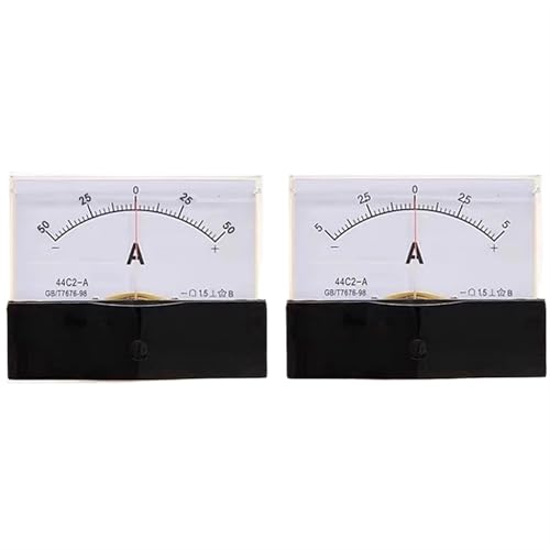 44C2 Zeigertyp Bidirektionales DC-Amperemeter 1A2A3A5A10A50A Analoges Strom-Panelmeter 1 Stücke(100A(75MV) von IZNIDUGK