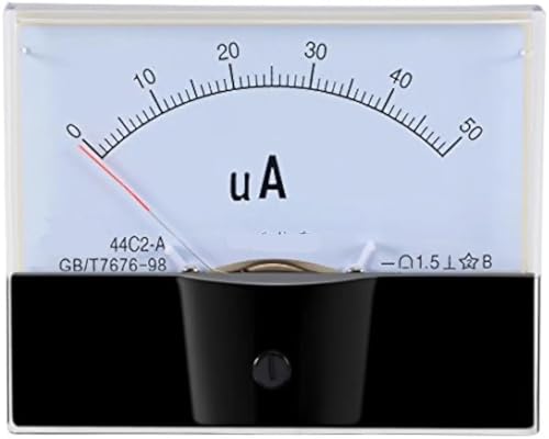 44C2 Zeigertyp DC Amperemeter DC 0-50uA 100uA 200uA 500uA Analoges Strom-Panelmeter 1 Stücke(0-200uA) von IZNIDUGK