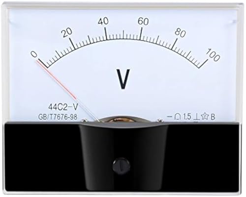 44C2 Zeigertyp DC-Voltmeter DC 0-100 V 15 V 20 V 30 V 50 V 600 V Analog-Panel-Spannungsmesser Voltmeter 1 Stücke(DC0-100V) von IZNIDUGK