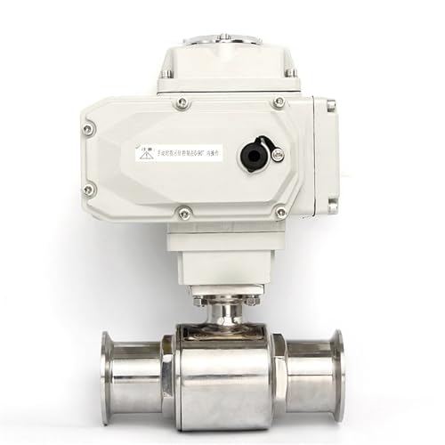 51 mm Sanitär-Edelstahl-Schnellanschluss-Elektro-Kugelhahn Klemmtyp Schnellmontage-Durchgangsventile 1 Stück(220VAC) von IZNIDUGK