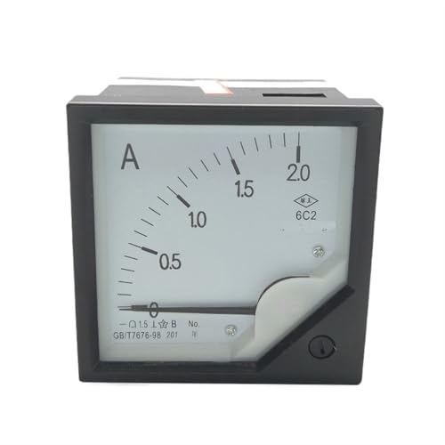 6C2 DC0-2A Messbereich 80x80mm Werkzeug Panel Analog Amperemeter Amperemeter 1Pcs von IZNIDUGK