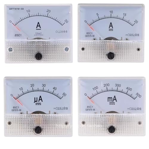 85C1 Analog Strom Panel Meter DC 1A2A3A5A10A20A30A 50A 100A Amperemeter 1Pcs(200A(75MV)) von IZNIDUGK