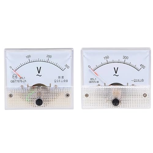 85L1 Zeigertyp AC-Voltmeter AC 0-50 V bis 600 V Analog Panel Spannungsmesser Voltmeter 1 Stücke(AC0-250V) von IZNIDUGK
