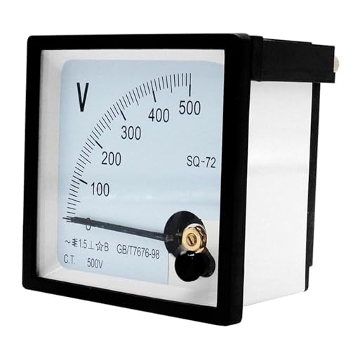 AC 0-450 V 250 V 300 V 500 V Analog Panel Volt Spannung Meter Voltmeter Gauge SQ72 72 * 72mm Zeiger Typ Meter 1 Stücke(50V) von IZNIDUGK