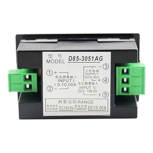 D85-3051AG Dual Display Spannung und Strom Meter Panel Meter DC Voltmeter Amperemeter 1Pcs(0-600V 50A) von IZNIDUGK