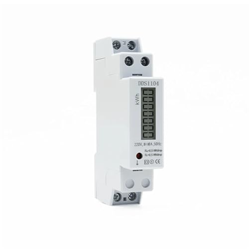 DDS1104 5(20) A 10(40) A Einphasiger Energiezähler AC 220V 50Hz 1P2W LCD Digital Wattmeter Stromverbrauch 1St(5(20) A) von IZNIDUGK