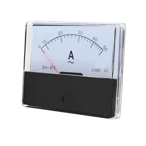 DH670 Analog Amp Panel Meter Strom Amperemeter Mechanische Zeiger 1-500A AC Ampere Meter 1Pcs(200 5A) von IZNIDUGK