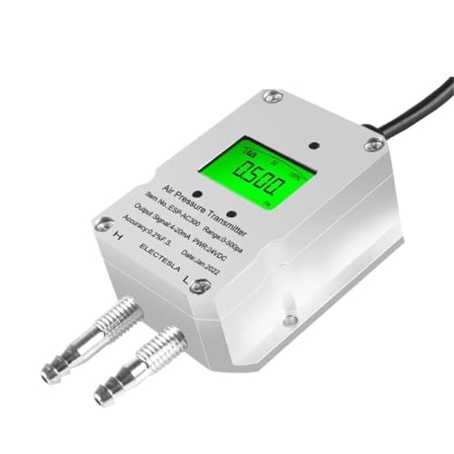 LCD-Gas-Luftdrucksensor Digitaler Differenzdrucktransmitter RS485-Ausgangssensor -100-0-100Kpa DC24V 1St(LCD RS485 Output,0-200Pa) von IZNIDUGK