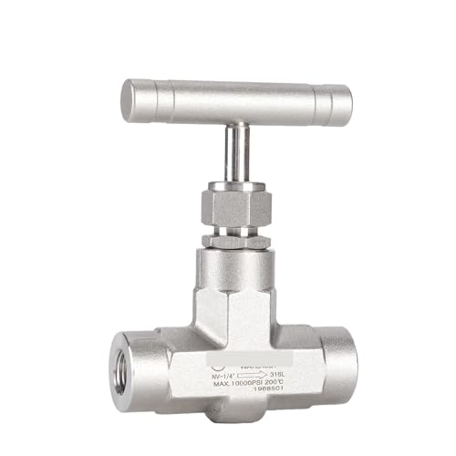 Nadelventile aus Edelstahl mit geschmiedetem Körper (10000 Psi), Panel 70 MPa, gerades Muster, Regulierspindel, 1 Stück(1/2",BSPP) von IZNIDUGK