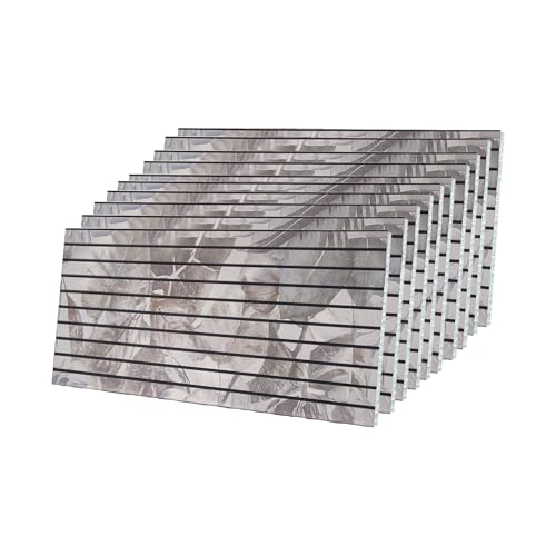 10er Set 3D Wandpaneele – Styropor, 50x100cm, 2cm Dick – Blumenstruktur – Ideal Als Zimmer Deko, Wanddeko Wohnzimmer Oder Küchenrückwand – Akustikpaneele Holz Design von IZODEKOR