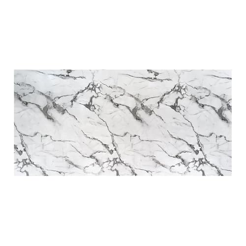 IZODEKOR Wandverkleidung Marmoroptik -1 Pcs 120x60cm- Alternative zu Badfliese/Küchenfliese, Duschwandpaneele, Wandpaneel für Küchenrückwand, Badezimmer, Innenbereich | Arctic Breeze von IZODEKOR